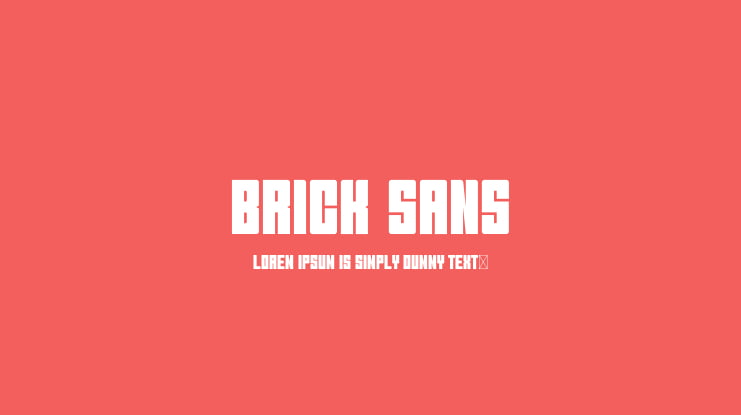 Brick Sans Font