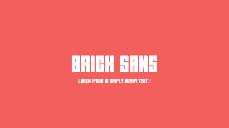 Brick Sans Font