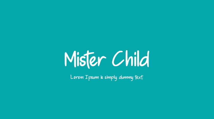 Mister Child Font