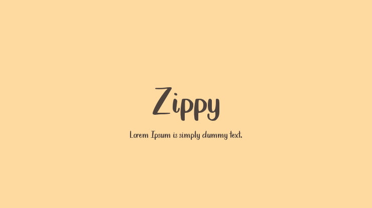 Zippy Font