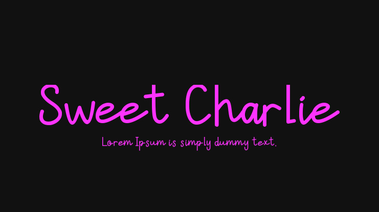 Sweet Charlie Font