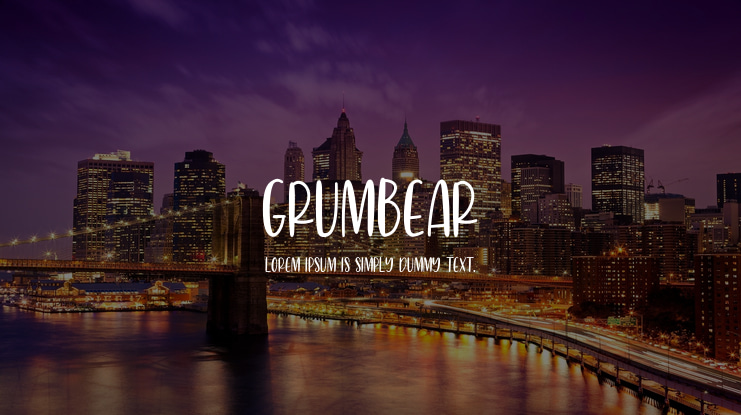 Grumbear Font