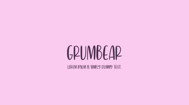 Grumbear Font