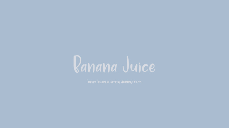 Banana Juice Font
