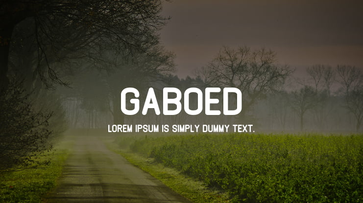 GABOED Font Family