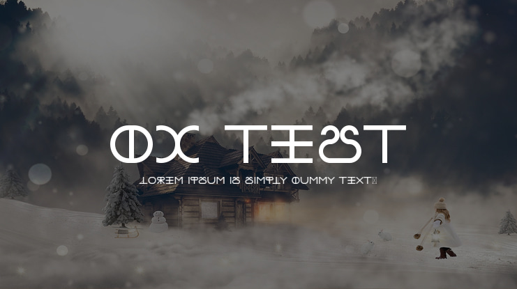 DC TEST Font