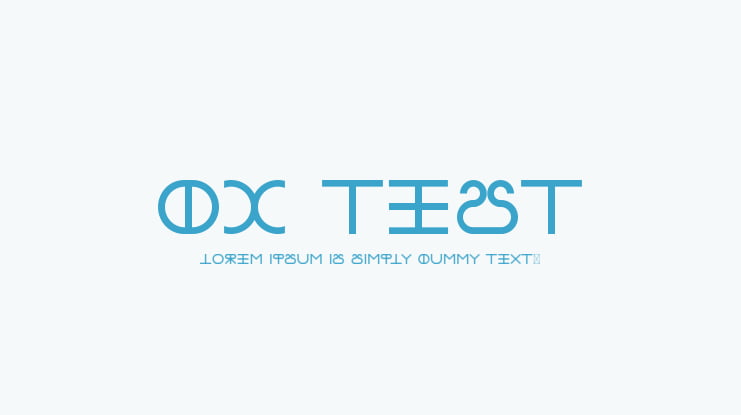 DC TEST Font