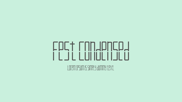 Fest Condensed Font
