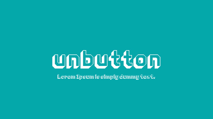 unbutton Font