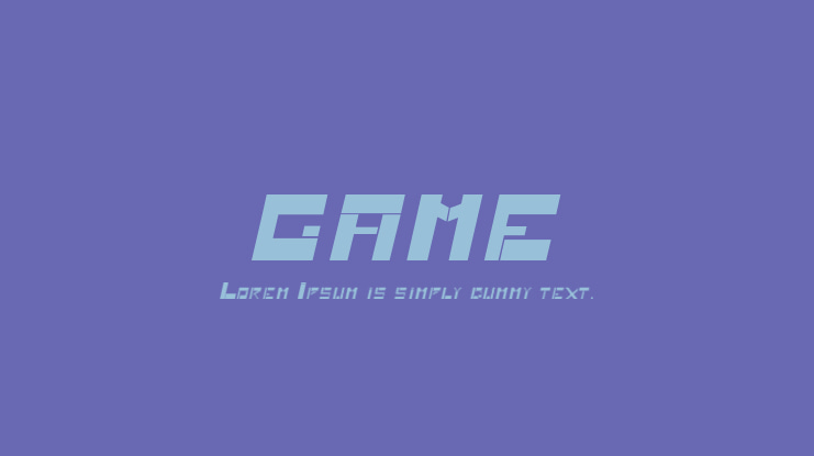 GAME Font