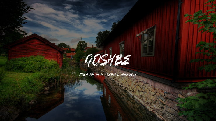 GOSHBE Font