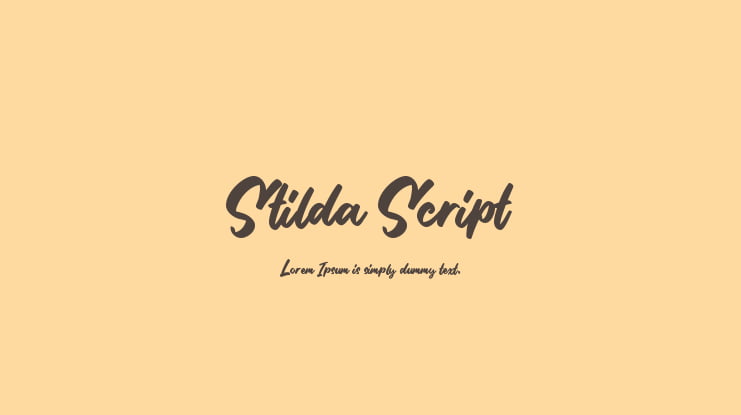 Stilda Script Font