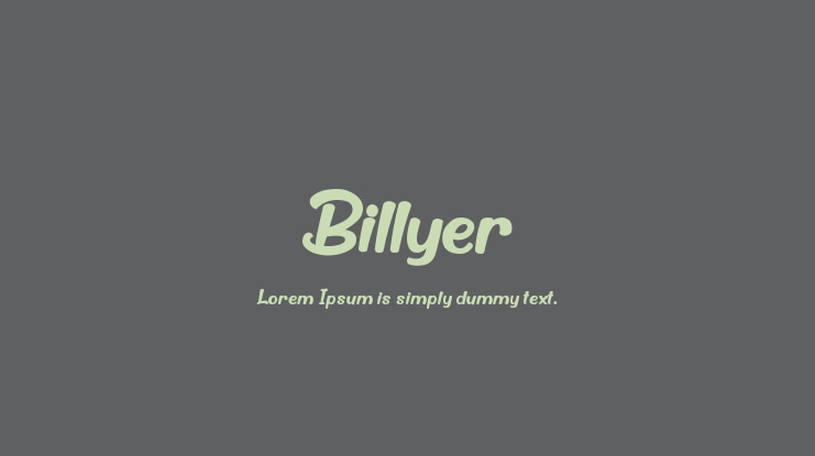 Billyer Font