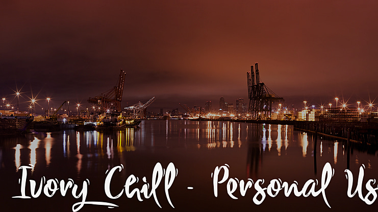 Ivory Chill - Personal Use Font
