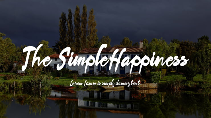 The SimpleHappiness Font