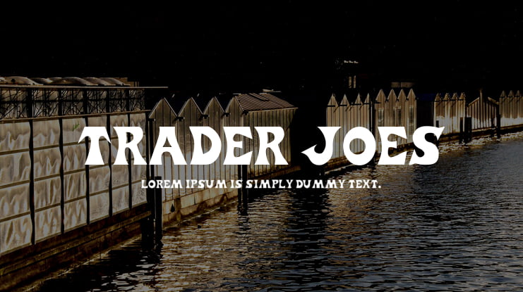 Trader Joes Font
