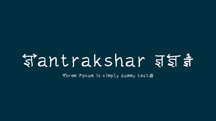Mantrakshar ZN1 Font