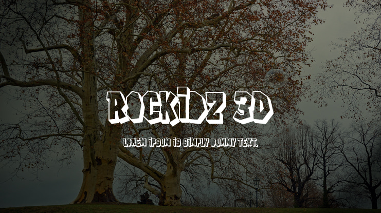 Rockidz 3D Font