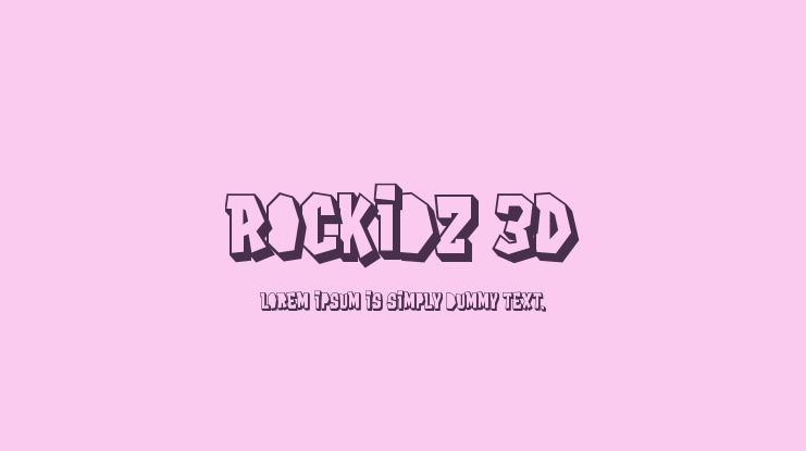 Rockidz 3D Font