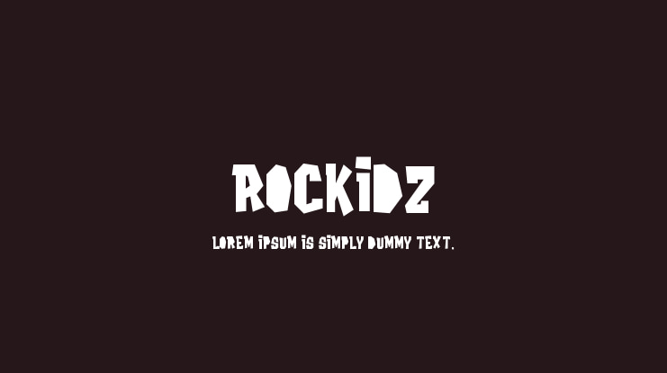 Rockidz Font