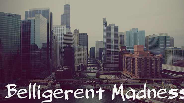 Belligerent Madness Font