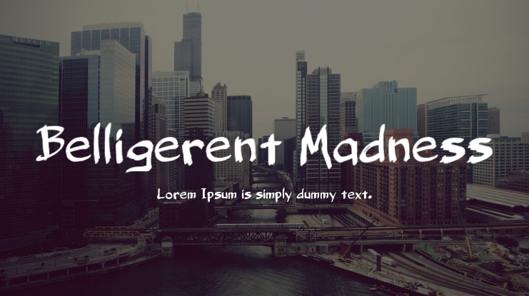 Belligerent Madness Font