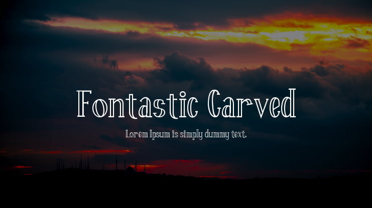Fontastic Carved Font