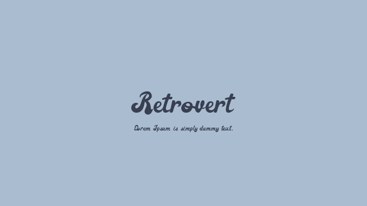 Retrovert Font