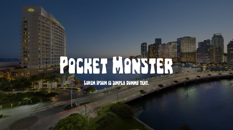 Pocket Monster Font Family
