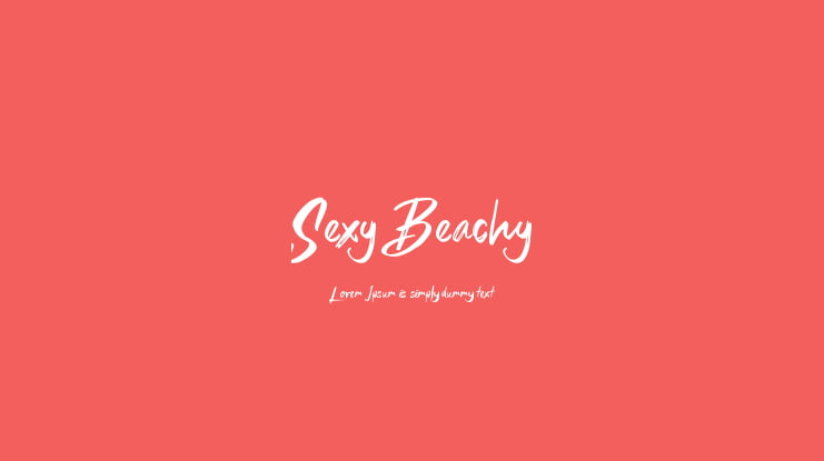 Sexy Beachy Font