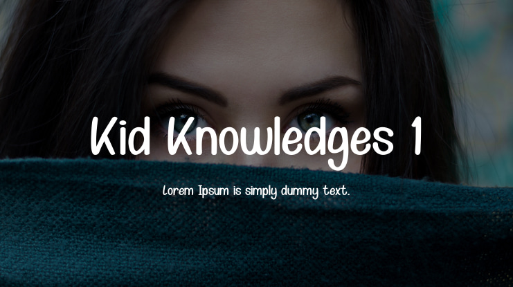 Kid Knowledges 1 Font Family