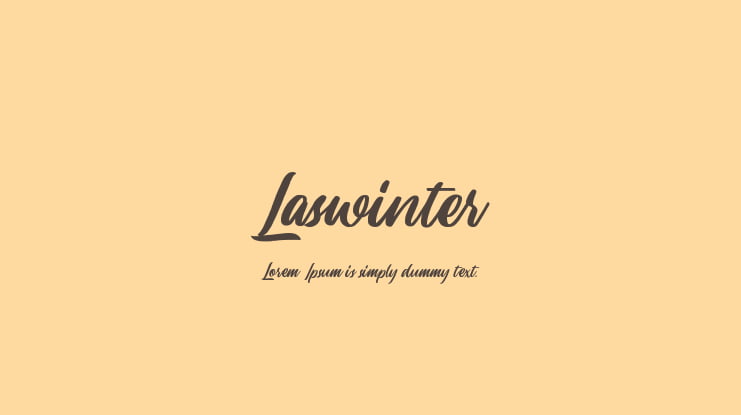 Laswinter Font