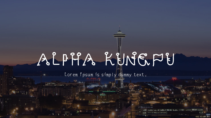 ALPHA KUNGFU Font