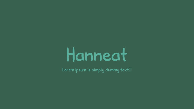 Hanneat Font