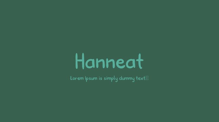 Hanneat Font