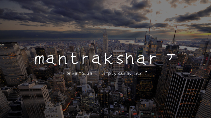 mantrakshar N Font