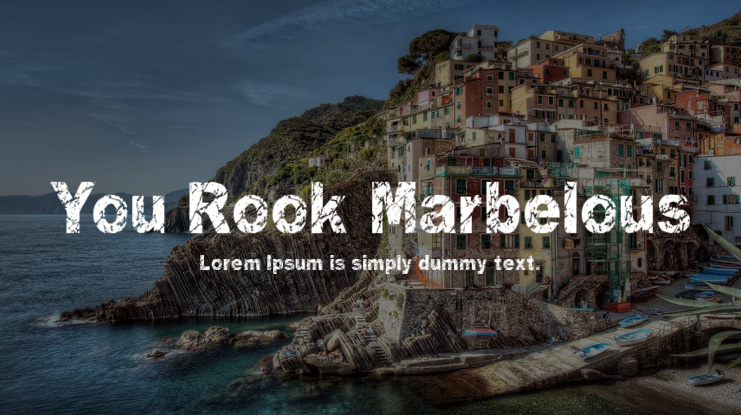 You Rook Marbelous Font