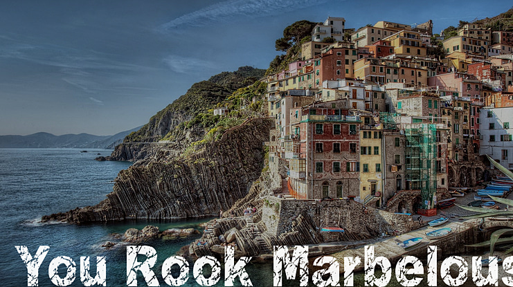 You Rook Marbelous Font