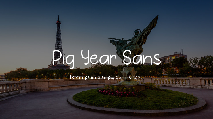 Pig Year Sans Font