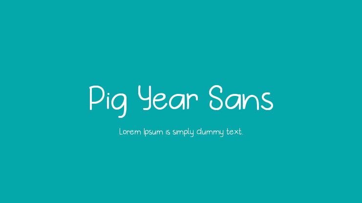 Pig Year Sans Font