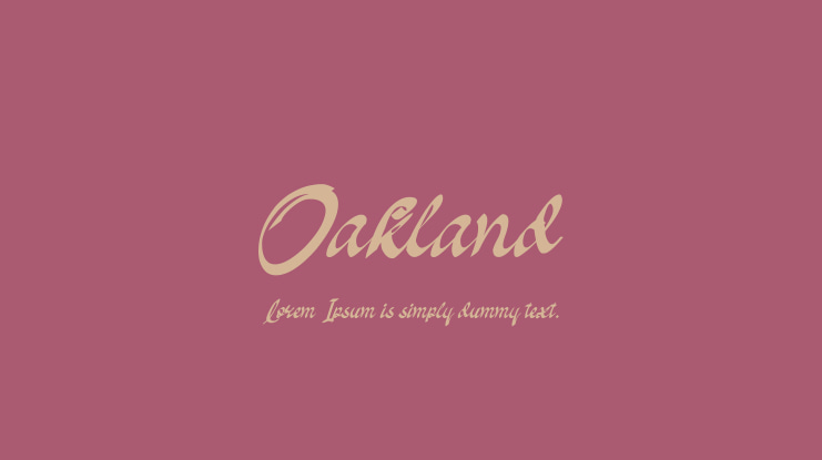 Oakland Font