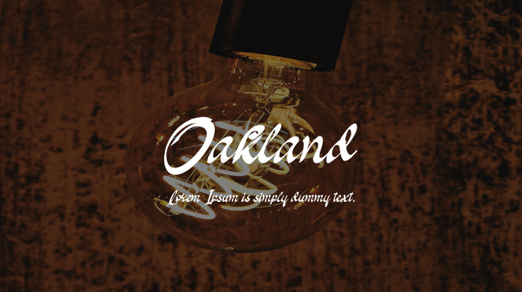 Oakland Font