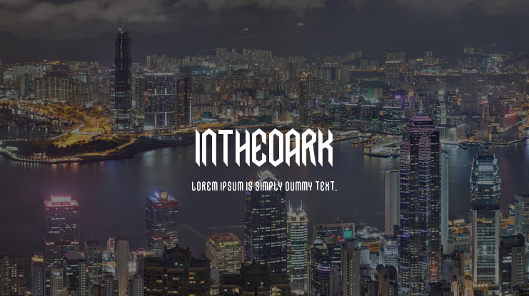 Inthedark Font