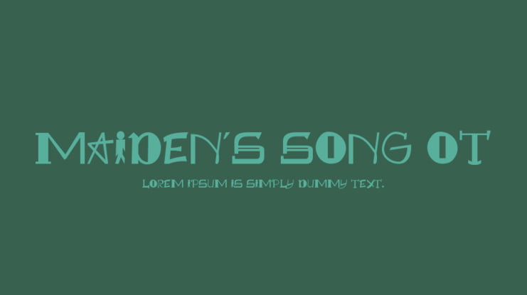 Maiden's Song OT Font