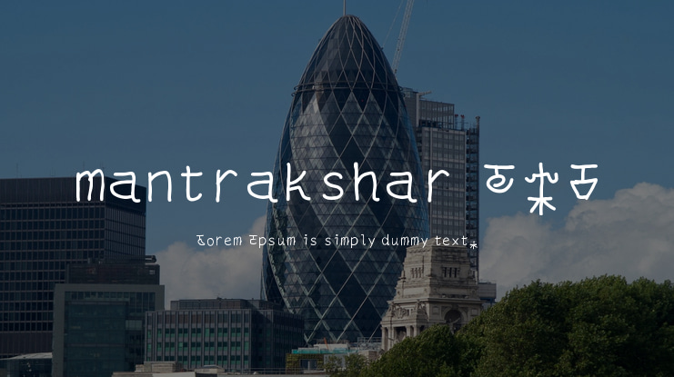 mantrakshar T-H Font