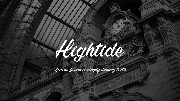 Hightide Font