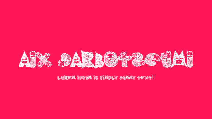 AIx Darbotzcumi Font