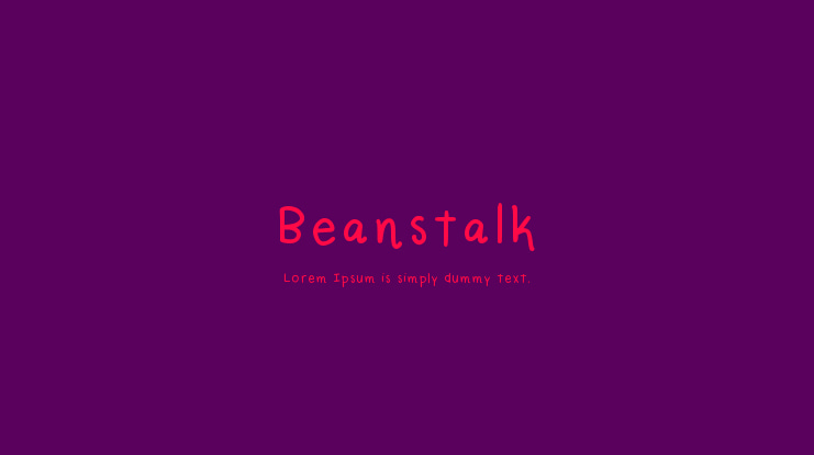 Beanstalk Font