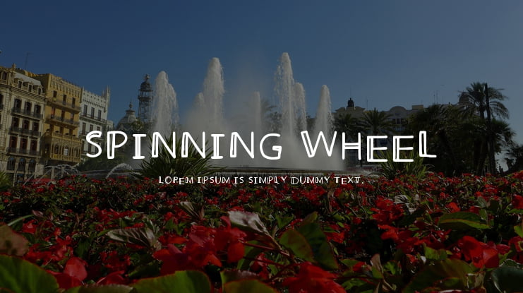 Spinning Wheel Font