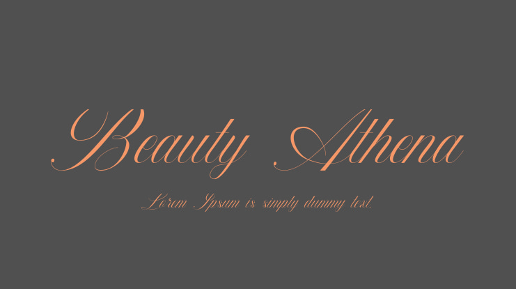 Beauty Athena Font